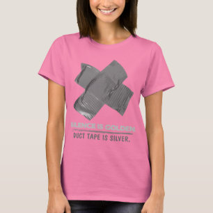 mantel - stilte is golden duct tape is zilver t-shirt