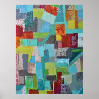 Mantel van Vele Kleuren 18 x 24 Poster