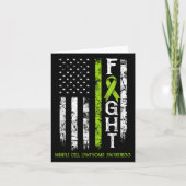 Mantelcellymfoom Warrior Amerikaanse vlag Kaart (Voorkant)