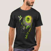 Mantelcellymfoom Zonnebloem kolibrie T-shirt (Voorkant)