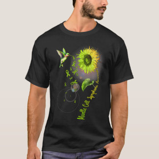 Mantelcellymfoom Zonnebloem kolibrie T-shirt