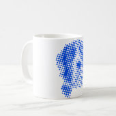 Manteldogge abstract koffiemok (Voorkant links)