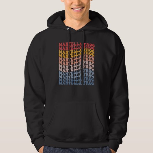Mantella Frog Groovy Retro Hoodie (Voorkant)