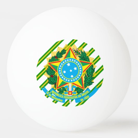 mantels van Brazilië Pingpongbal (Voorkant)