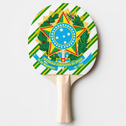 mantels van Brazilië Tafeltennisbatje (Voorkant)