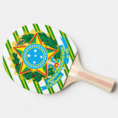 mantels van Brazilië Tafeltennisbatje (Zijkant)
