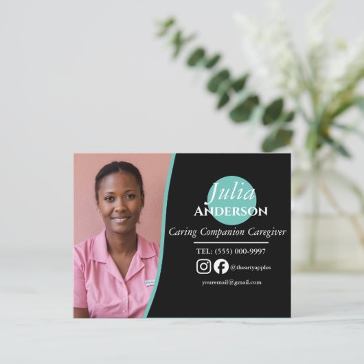 mantelzorger briefkaart (Staand voorkant)