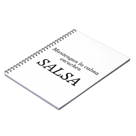 mantengan la calma notitieboek (Linkerzijde)