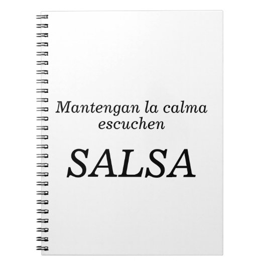 mantengan la calma notitieboek (Voorkant)