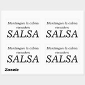 mantengan la calma rechthoekige sticker (Vel)