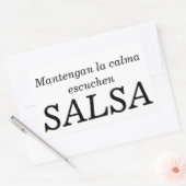 mantengan la calma rechthoekige sticker (Envelop)