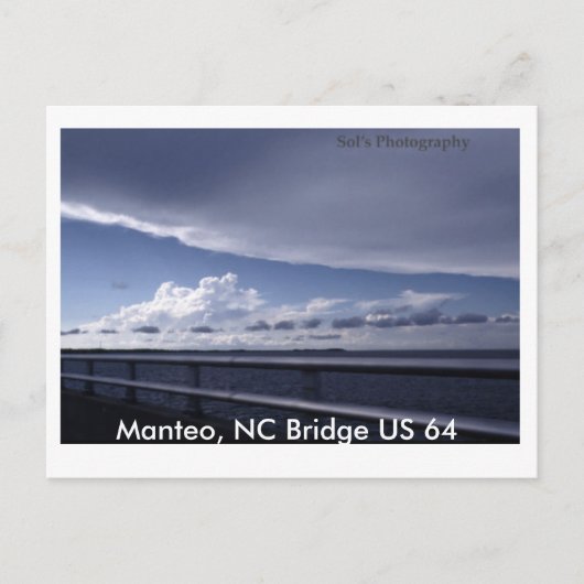 Manteo, NC Bridge US 64 Briefkaart (Voorkant)
