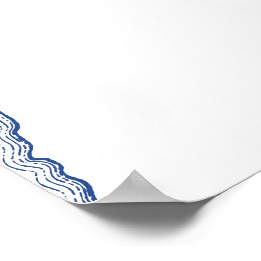 Manteo NC Bruiloft Modern Gastenboek Poster (Hoek)