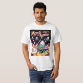 Manti Aliens Abduction Party! Defender Arcade '81 T-shirt (Voorkant volledig)