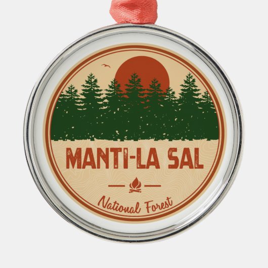 Manti-La Sal National Forest Metalen Ornament (Voorkant)