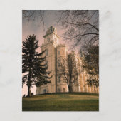 Manti Utah LDS Temple Briefkaart (Voorkant)