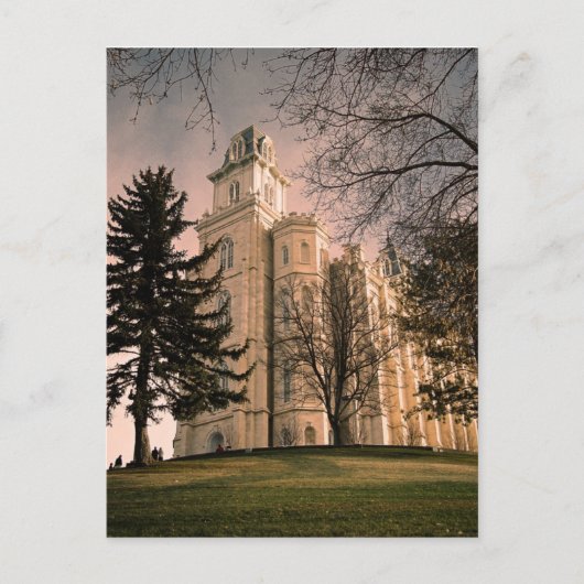 Manti Utah LDS Temple Briefkaart (Voorkant)
