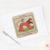 Manticore Bookplate Vierkante Sticker (Envelop)