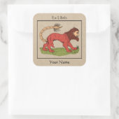 Manticore Bookplate Vierkante Sticker (Tas)