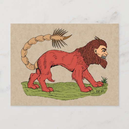 Manticore Briefkaart (Voorkant)
