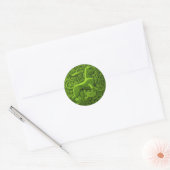 manticore in het groen ronde sticker (Envelop)