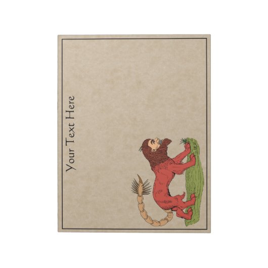 Manticore Notitieblok (Linkerzijde)