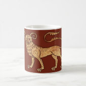 Manticore op rode koffie Mok (Center)