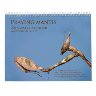Mantidforum.net 2016 Praying Mantis Wall Calendar Kalender