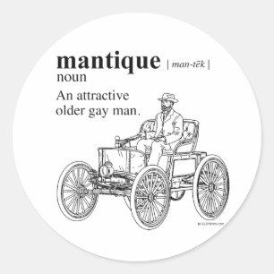 MANTIQUE RONDE STICKER