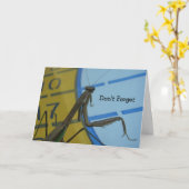 Mantis bidden, vergeet het niet kaart (Gele Bloem)