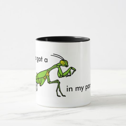 Mantis in mijn Pantis. Mok (Midden)