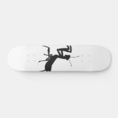 Mantis in silhouet - Kies achtergrondkleur Persoonlijk Skateboard (Horizontaal)