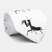 Mantis in silhouet - Kies achtergrondkleur Stropdas (Opgerold)