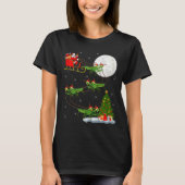 Mantis Insect Santa Sleigh Flying Funny Magical Ch T-shirt (Voorkant)