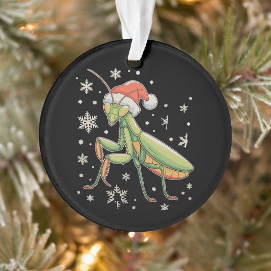 Mantis Kerstmuts Sneeuwvlokken Kerstmis Xmas Sneeu Ornament (Boom)