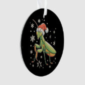 Mantis Kerstmuts Sneeuwvlokken Kerstmis Xmas Sneeu Ornament (voorkant)
