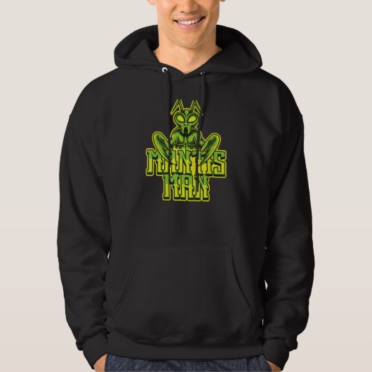 Mantis Man Entomologist Insect Praying Hoodie (Voorkant)