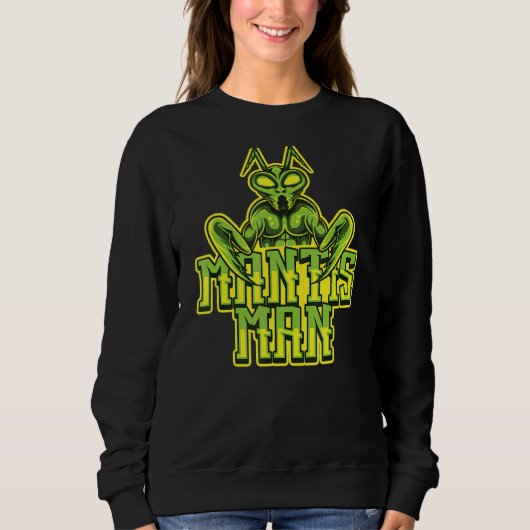 Mantis Man Entomologist Insect Praying Trui (Voorkant)