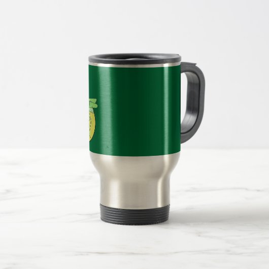 Mantis Man Symbool Travel Coffee Mug Reisbeker (Voorkant rechts)