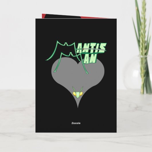 Mantis Man - Valentijnsdagkaart Feestdagen Kaart (Achterkant)