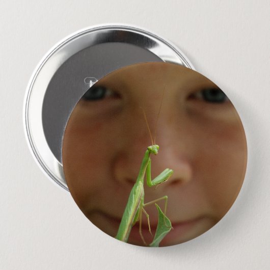 Mantis religosa ronde button 4,0 cm (Voorkant /achterkant)