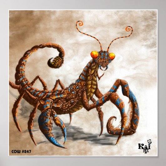 Mantis Scorpion Poster (Voorkant)