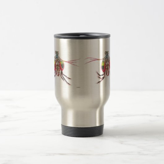 Mantis Shrimp double afbeelding Travel Mug Reisbeker (Center)