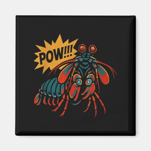 Mantis Shrimp W Punch Funny Ocean Animal  Magneet (Voorkant)