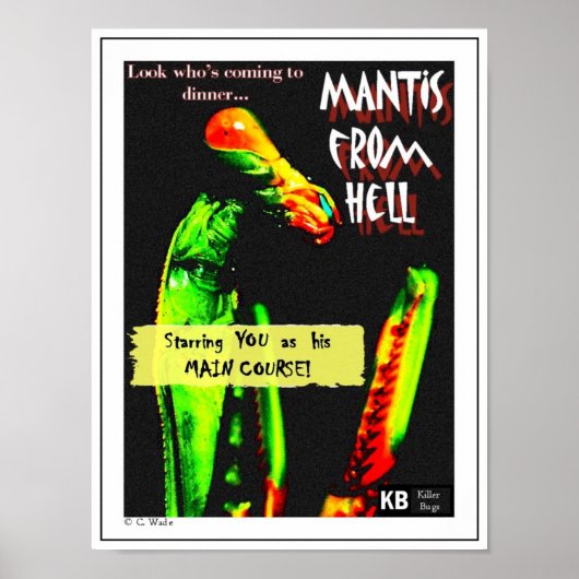 Mantis uit de hel poster (Voorkant)