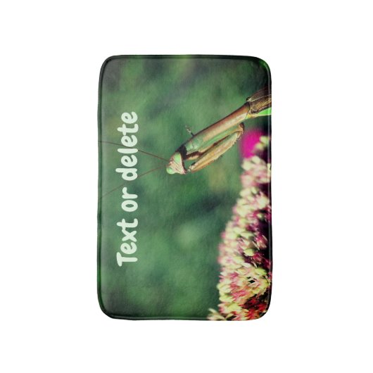 Mantis up Close Personalized Badmat (Voorkant Verticaal)