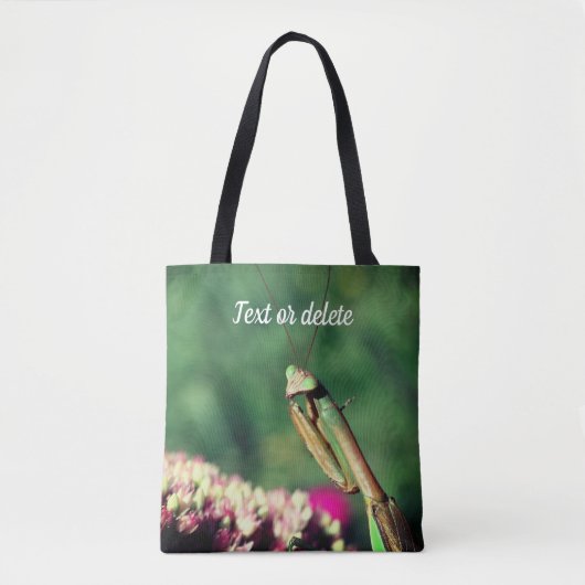Mantis up Close Personalized Tote Bag (Voorkant)
