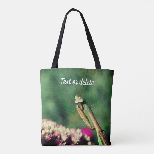 Mantis up Close Personalized Tote Bag (Achterkant)