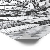 Mantisgarnalen Koraal Geometrie Kunst Poster (Hoek)