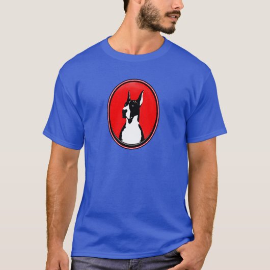 Mantle Great Dane gecropt T-shirt (Voorkant)